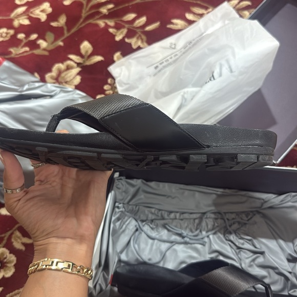 Prada Men's 4Y2211 OSL F0N11 Nylon Sandals - Picture 5 of 7